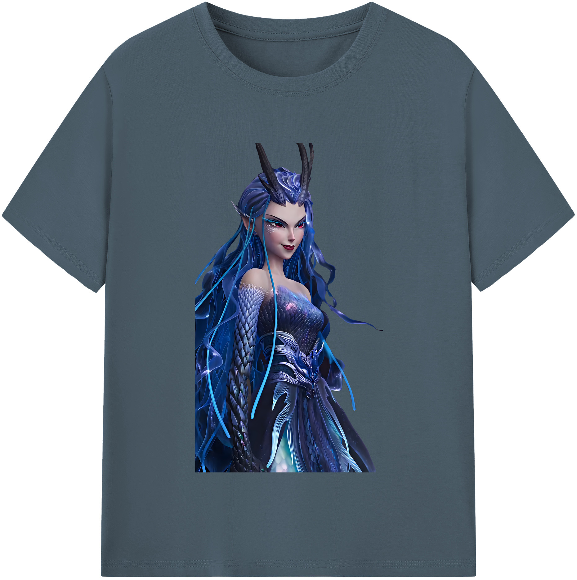 （画像用） Ne Zha 2 ナタ 魔童の大暴れ 綿100％半袖Tシャツ（フロントプリント）
